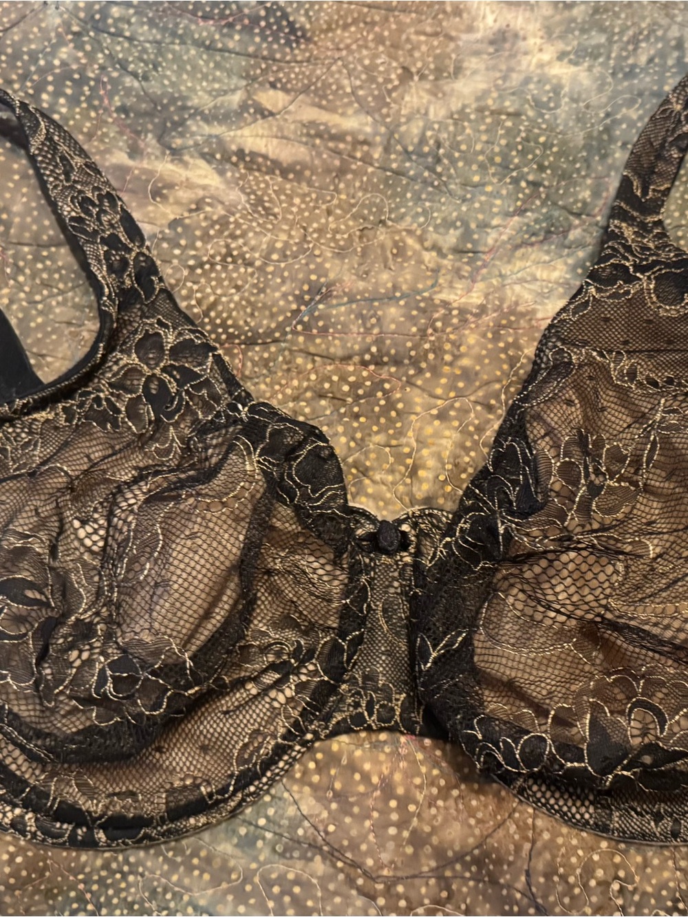 Cacique Black Lace Underwire Bra
